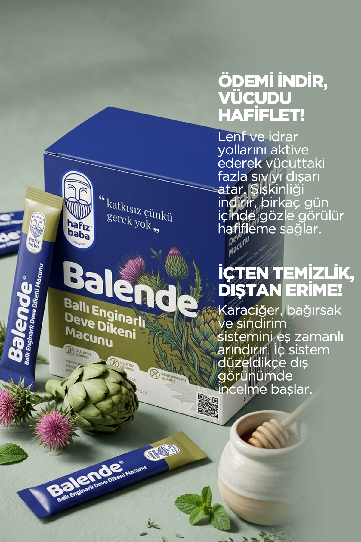 Hafızbaba BALENDE Ballı Enginarlı Deve Dikeni Macunu